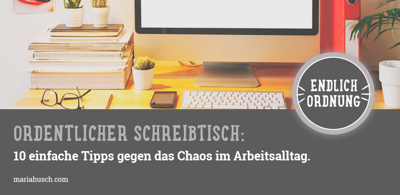 Ordentlicher Schreibtisch