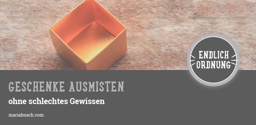 Raumtalk123 Geschenke Ausmisten